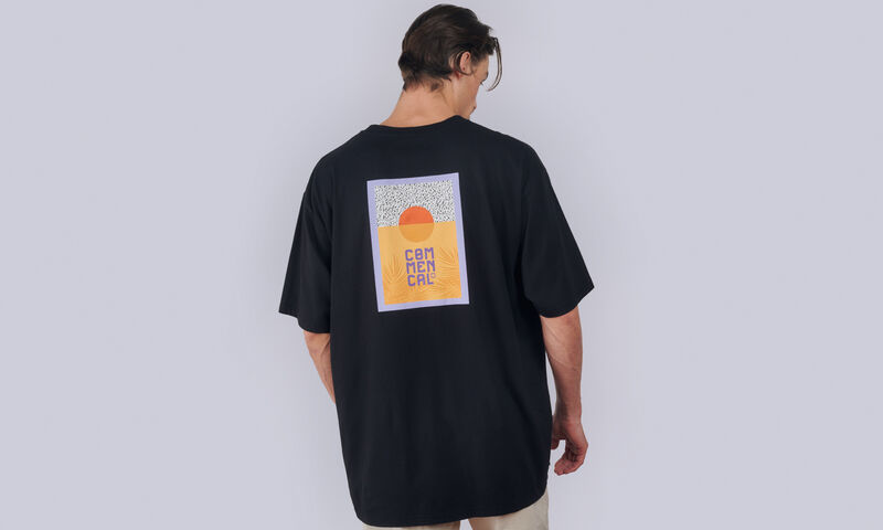 T-SHIRT COMMENCAL LOOSE FIT LIGHT SUNSET BLACK