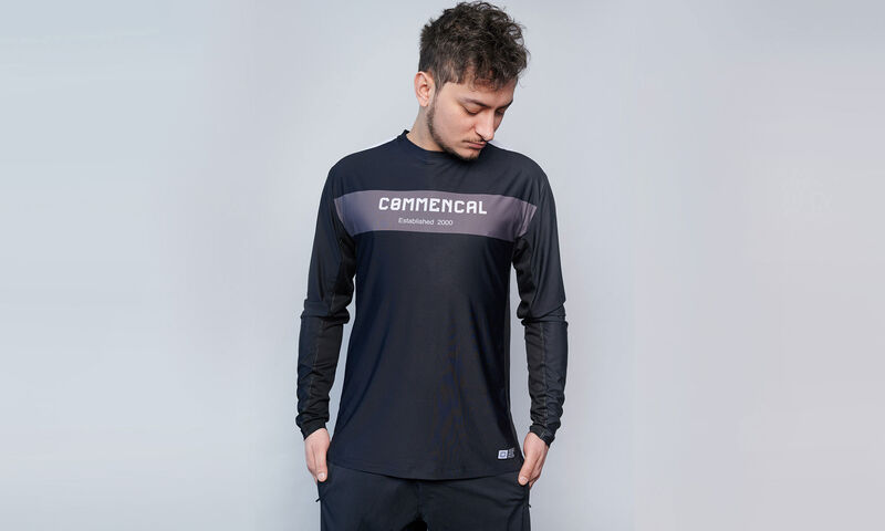 COMMENCAL LIGHTECH RACE LONG SLEEVE JERSEY BLACK POLYCHROM