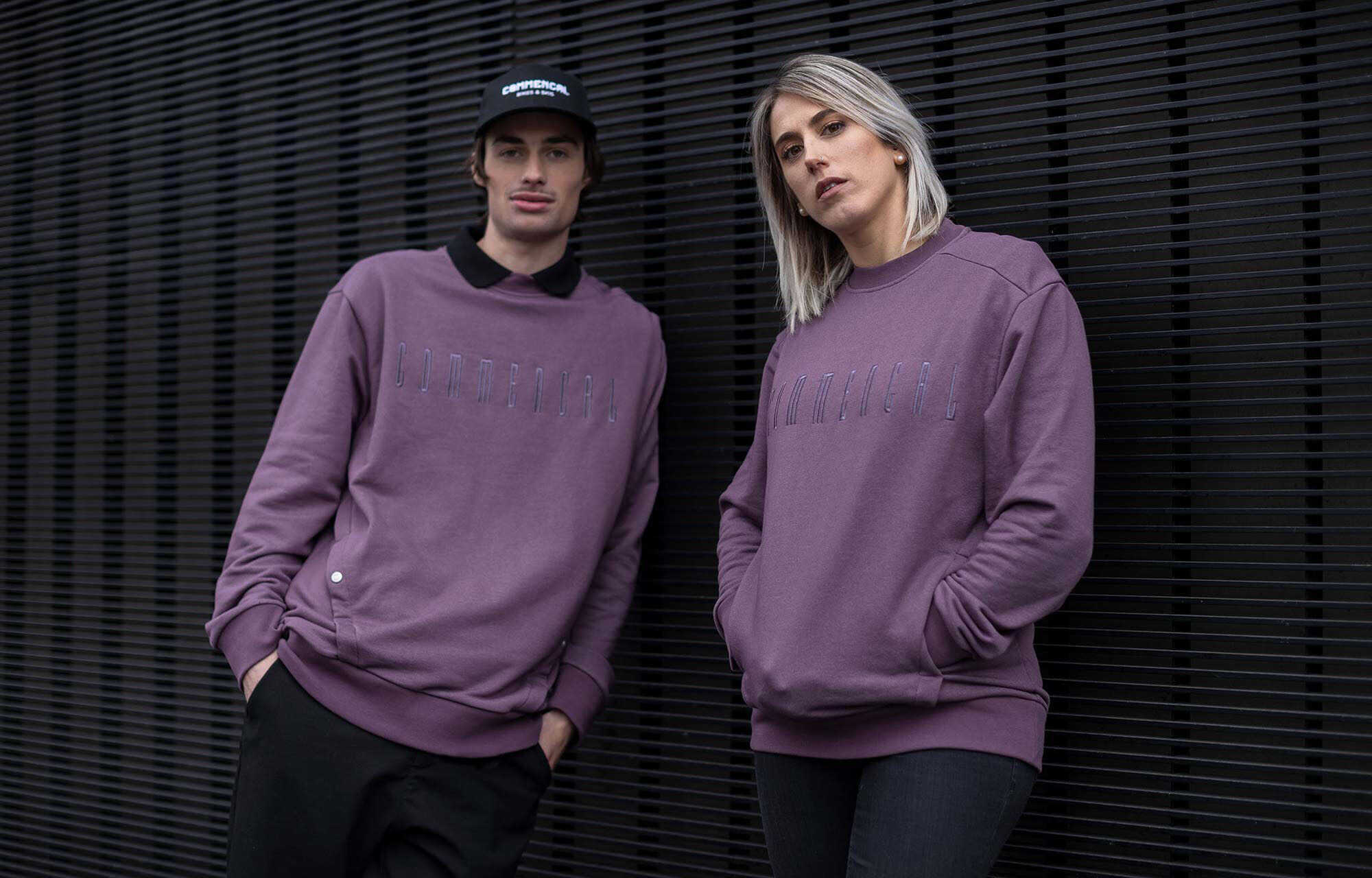 COMMENCAL REGULAR FIT CREWNECK OLD PURPLE image large number 3
