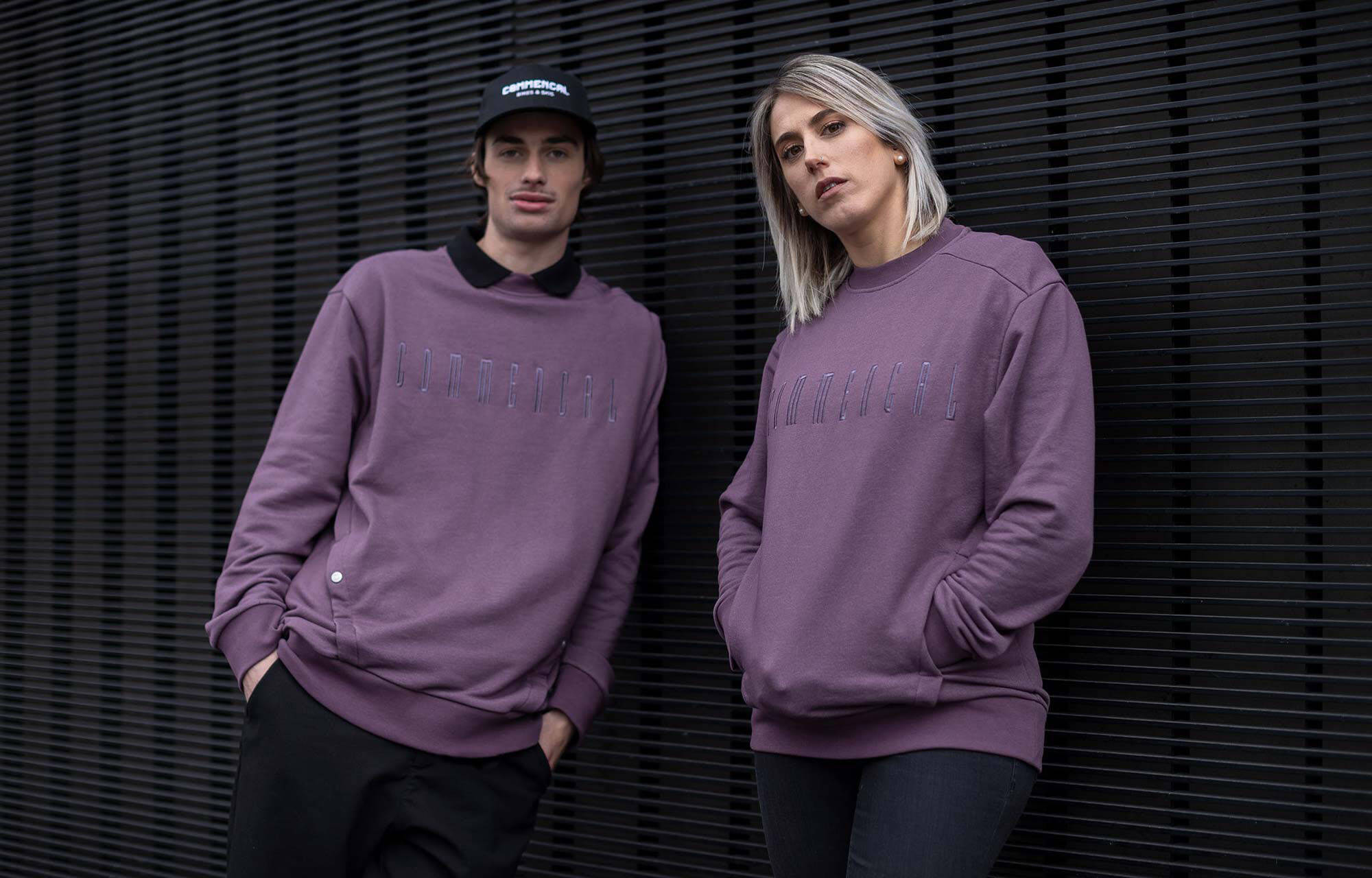 CREWNECK COMMENCAL REGULAR FIT OLD PURPLE image large number 3