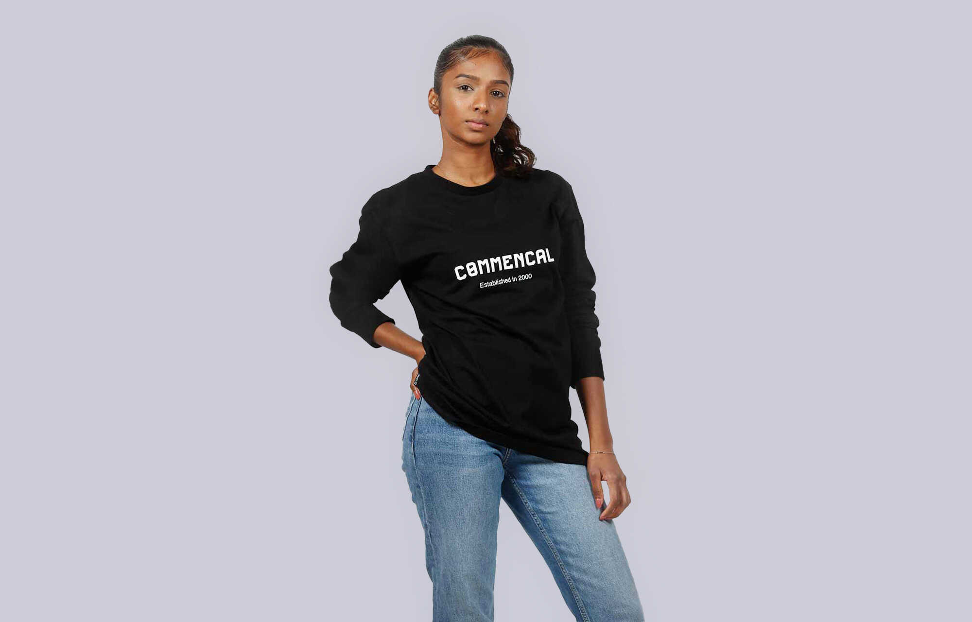 COMMENCAL LANGARM T-SHIRT CORPORATE BLACK image large number 1