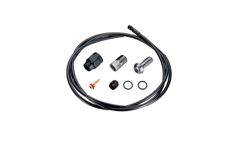 BRAKE HOSE KIT TRP BLACK 2000 MM BANJO WORSHOP