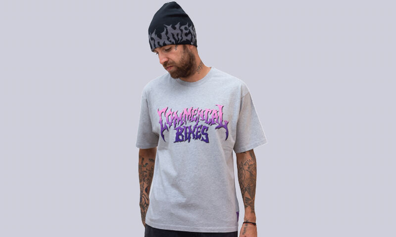 COMMENCAL LOOSE FIT T-SHIRT RAMPAGE TOMAS LEMOINE HEATHER GREY