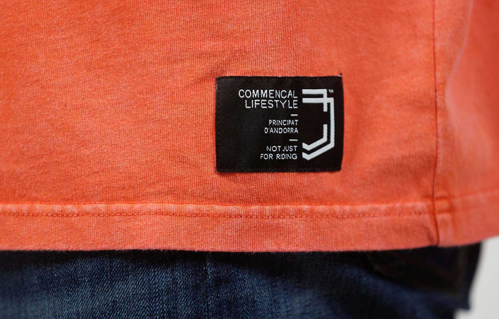 COMMENCAL WASHED T-SHIRT TANGERINE image large number 3