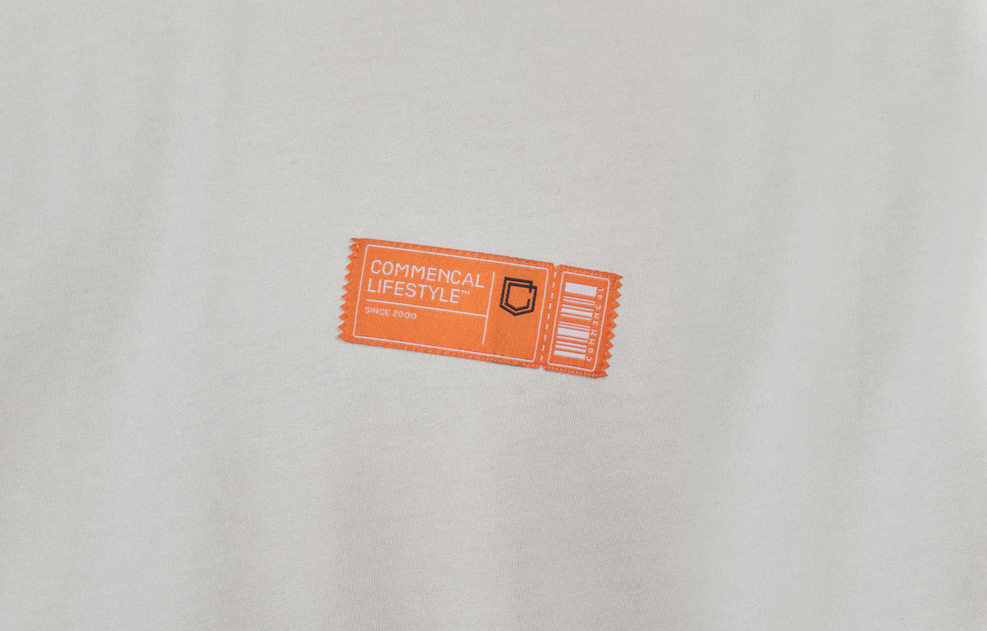 T-SHIRT COMMENCAL LOOSE FIT TICKET GREIGE image large number 3