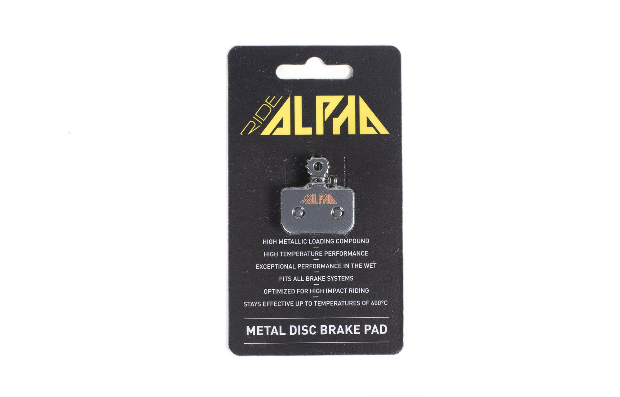 PASTILLAS RIDE ALPHA METALICAS PARA AVID LEVEL DB1/DB3/DB5 image cover number 0