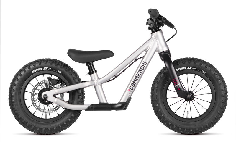 COMMENCAL RAMONES 12 PUSH BIKE SILVER + REAR BRAKE KIT