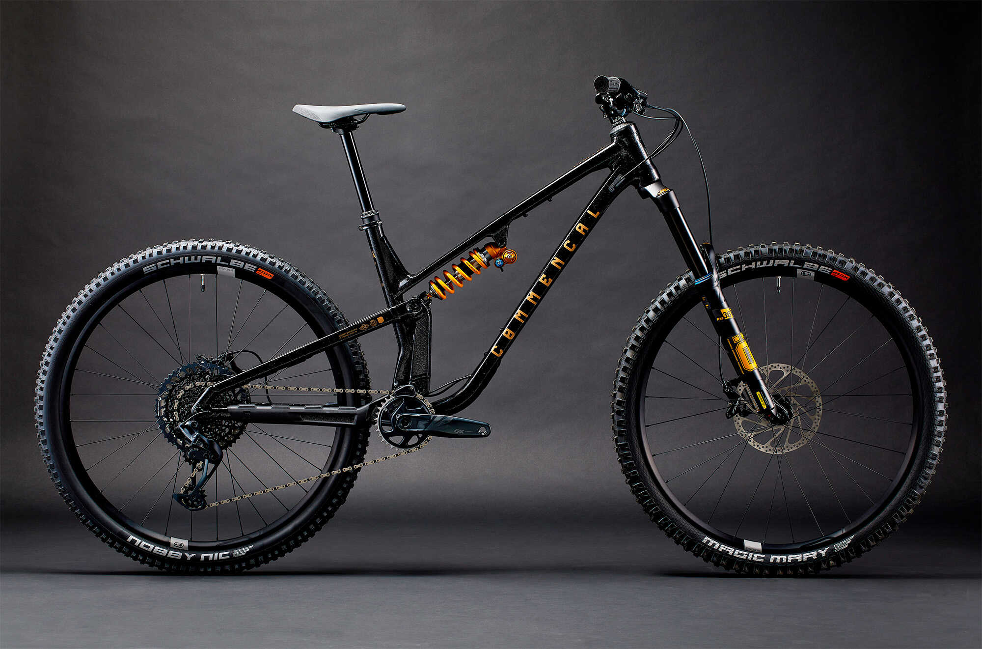 COMMENCAL META V5 OHLINS EDITION GLITTERY BLACK image large number 0