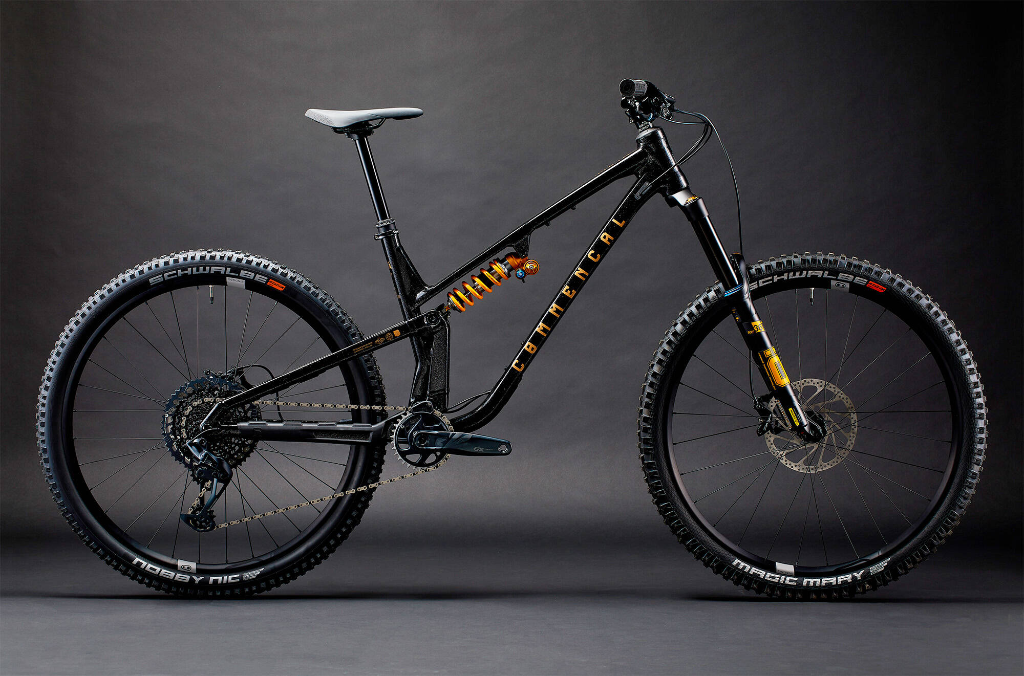 COMMENCAL META V5 OHLINS EDITION GLITTERY BLACK image large number 0