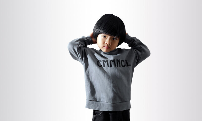 SUDADERA COMMENCAL KIDS CMMNCL GREY