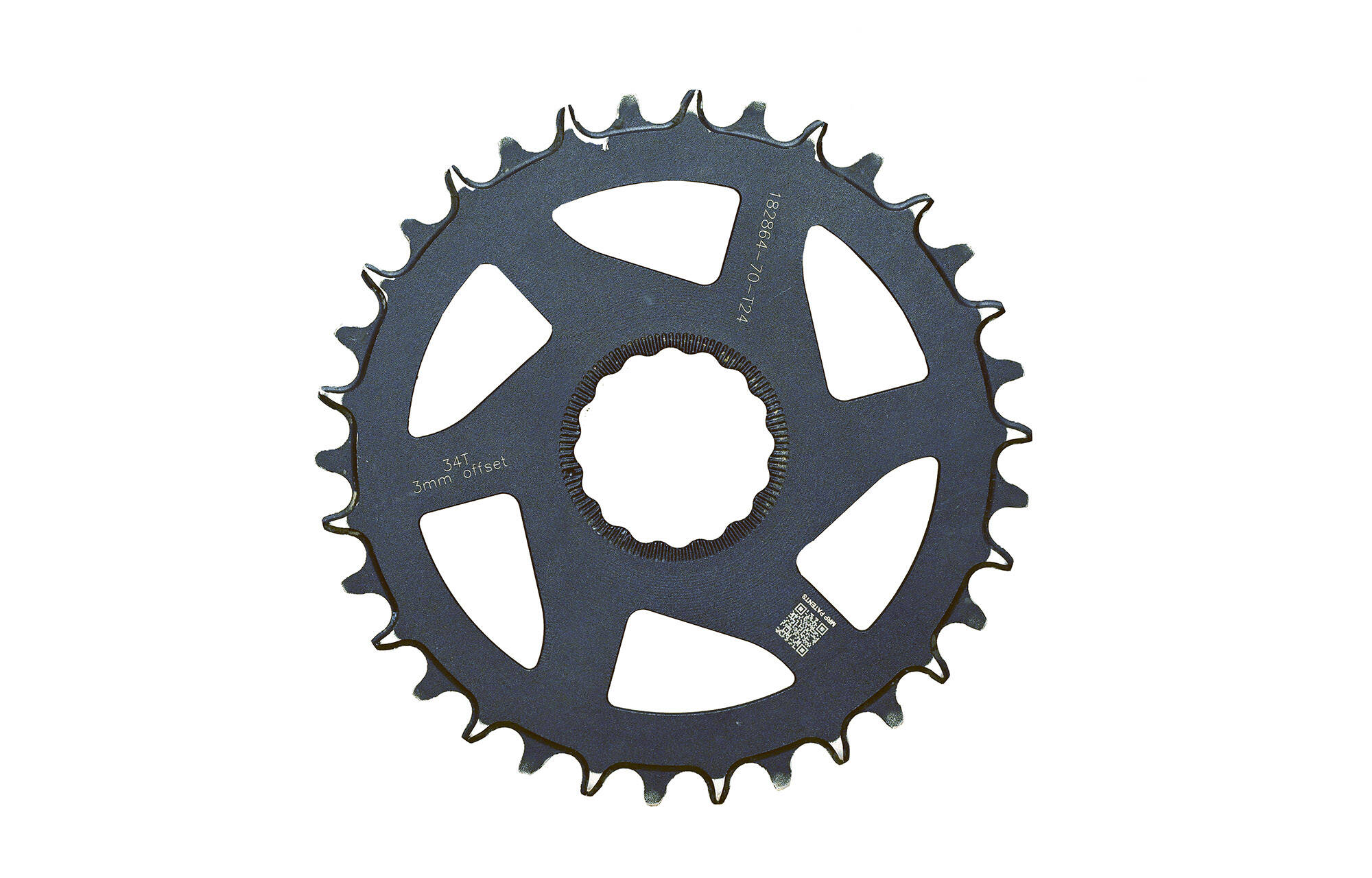 TRP 34T BOOST 3MM OFFSET CHAINRING SANDBLASTED BLACK -  (24500140) image large number 0