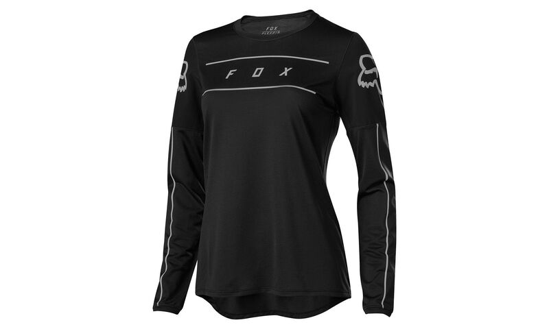 FOX WOMEN FLEXAIR LONG SLEEVE JERSEY BLACK