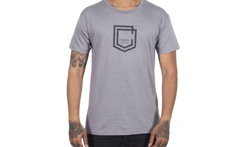 COMMENCAL SHIELD T-SHIRT HEATHER GREY