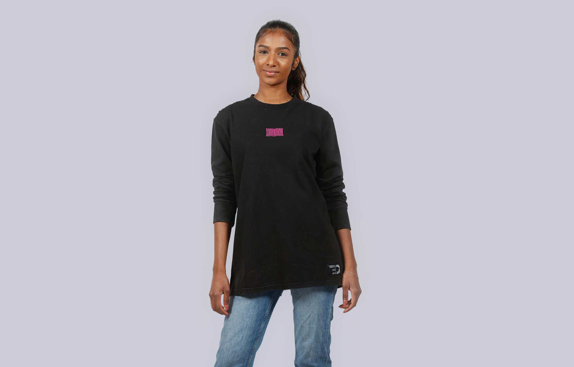 COMMENCAL WASHED LONG SLEEVE T-SHIRT BLACK image large number 1