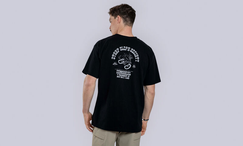 COMMENCAL REGULAR FIT CARTOON T-SHIRT BLACK