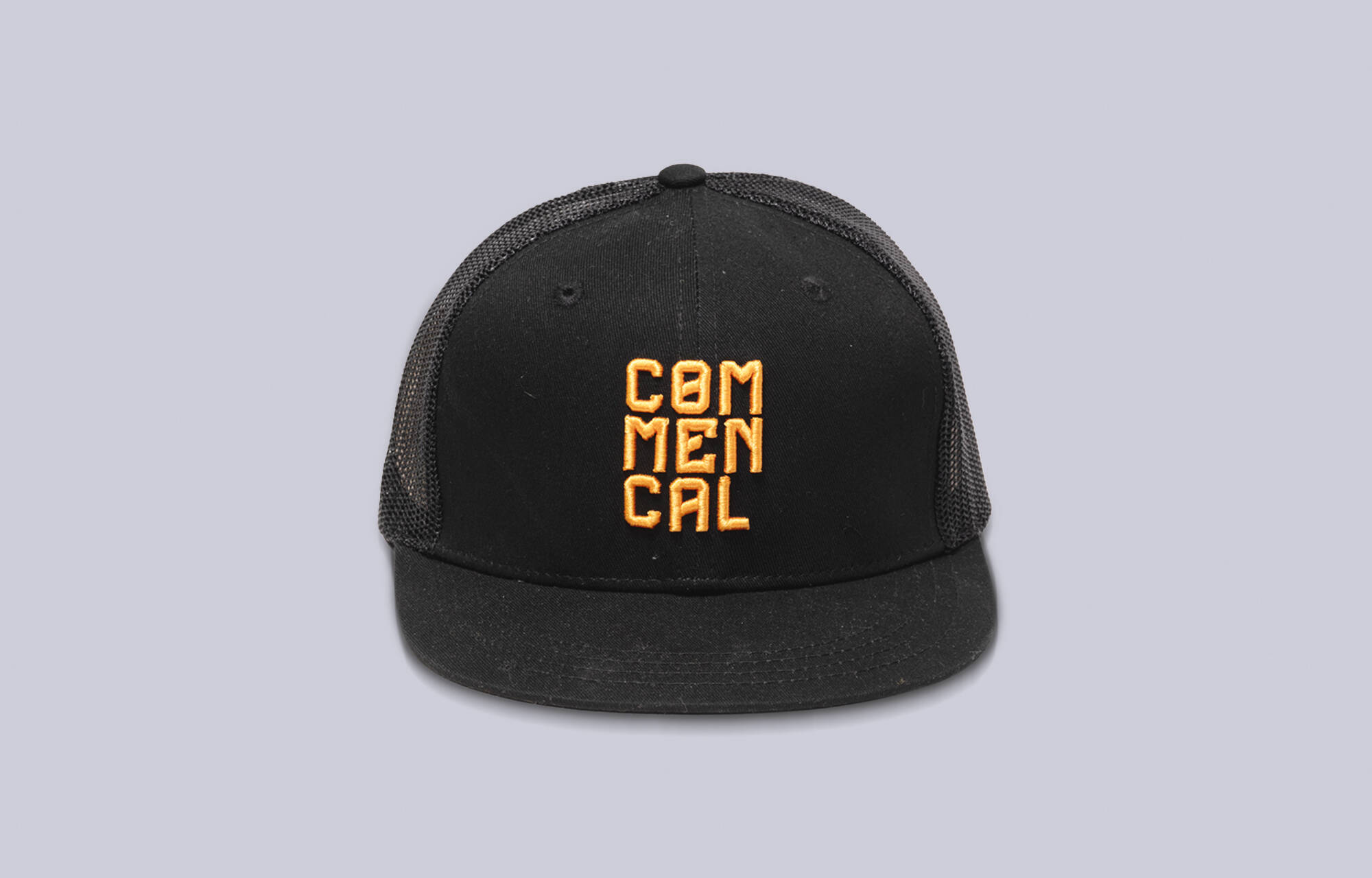 COMMENCAL KIDS TRUCKER CAP BLACK AND ORANGE image large number 2