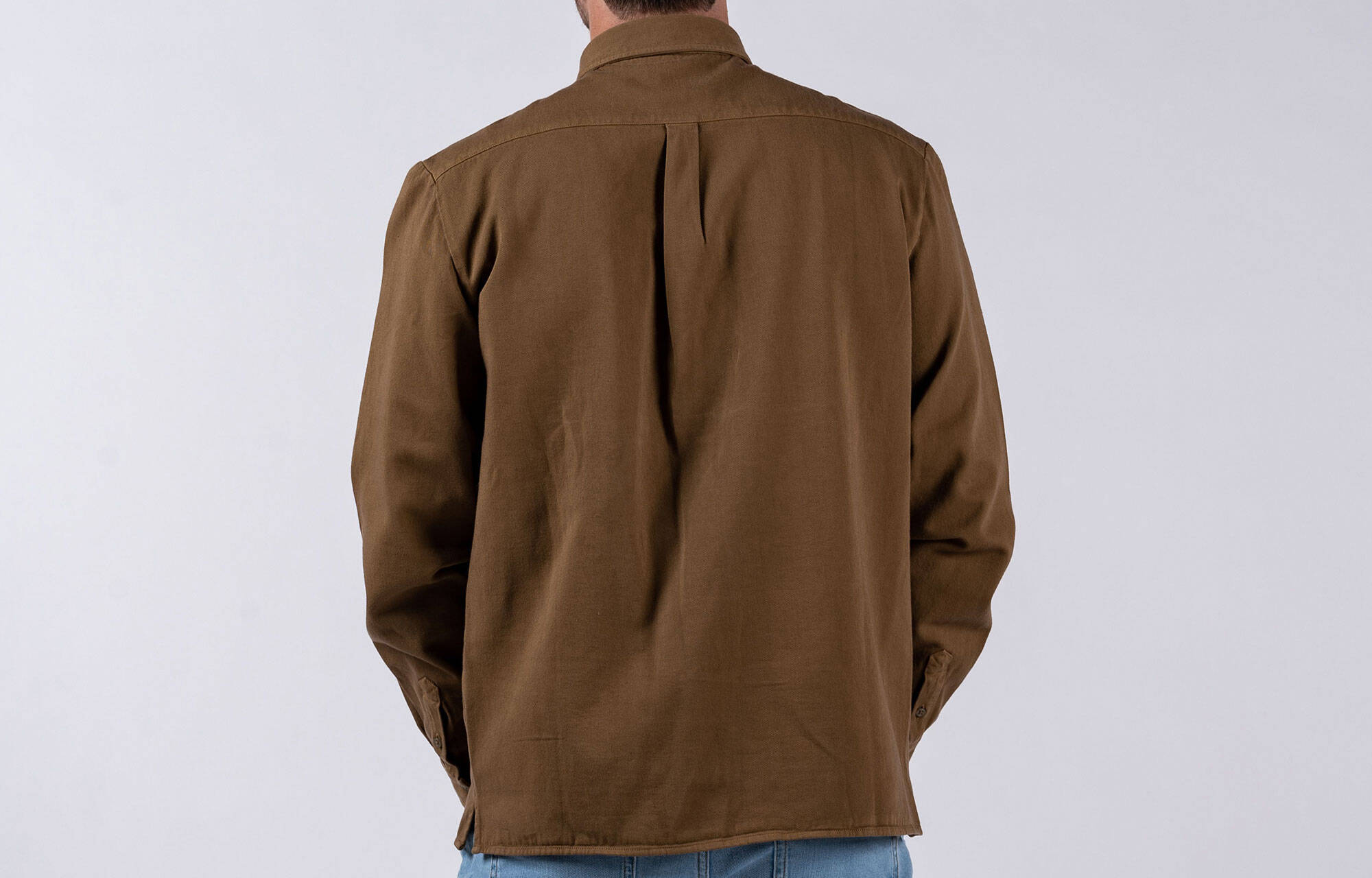 CHEMISE COMMENCAL MANCHES LONGUES COTON CAMEL image large number 0