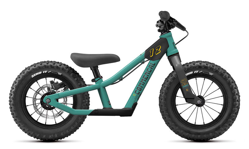 COMMENCAL RAMONES 12 PUSH BIKE GREEN + REAR BRAKE KIT