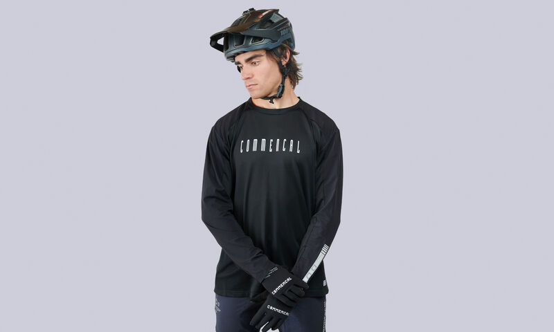COMMENCAL HARDTECH LONG SLEEVE JERSEY ESSENTIAL BLACK