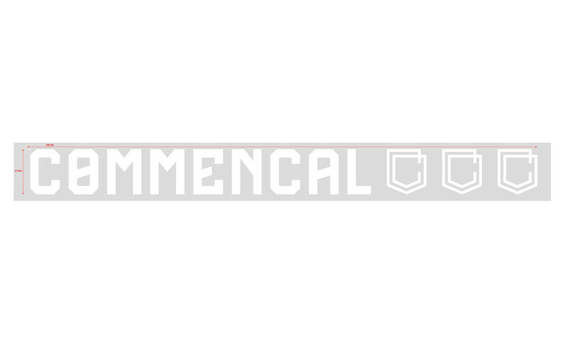 COMMENCAL TRADITIONAL STICKER LARGE WHITE