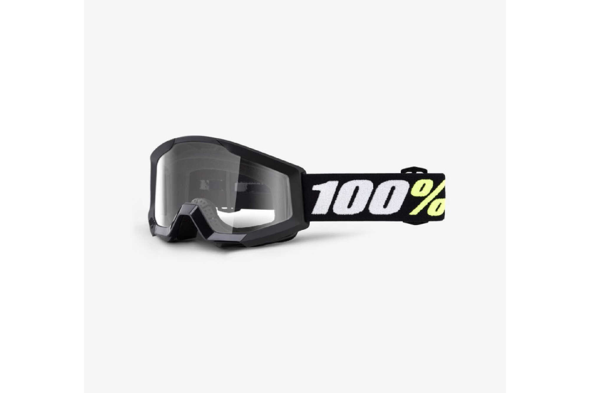 100% STRATA GOGGLE MINI BLACK - KLARE SCHEIBE image cover number 0