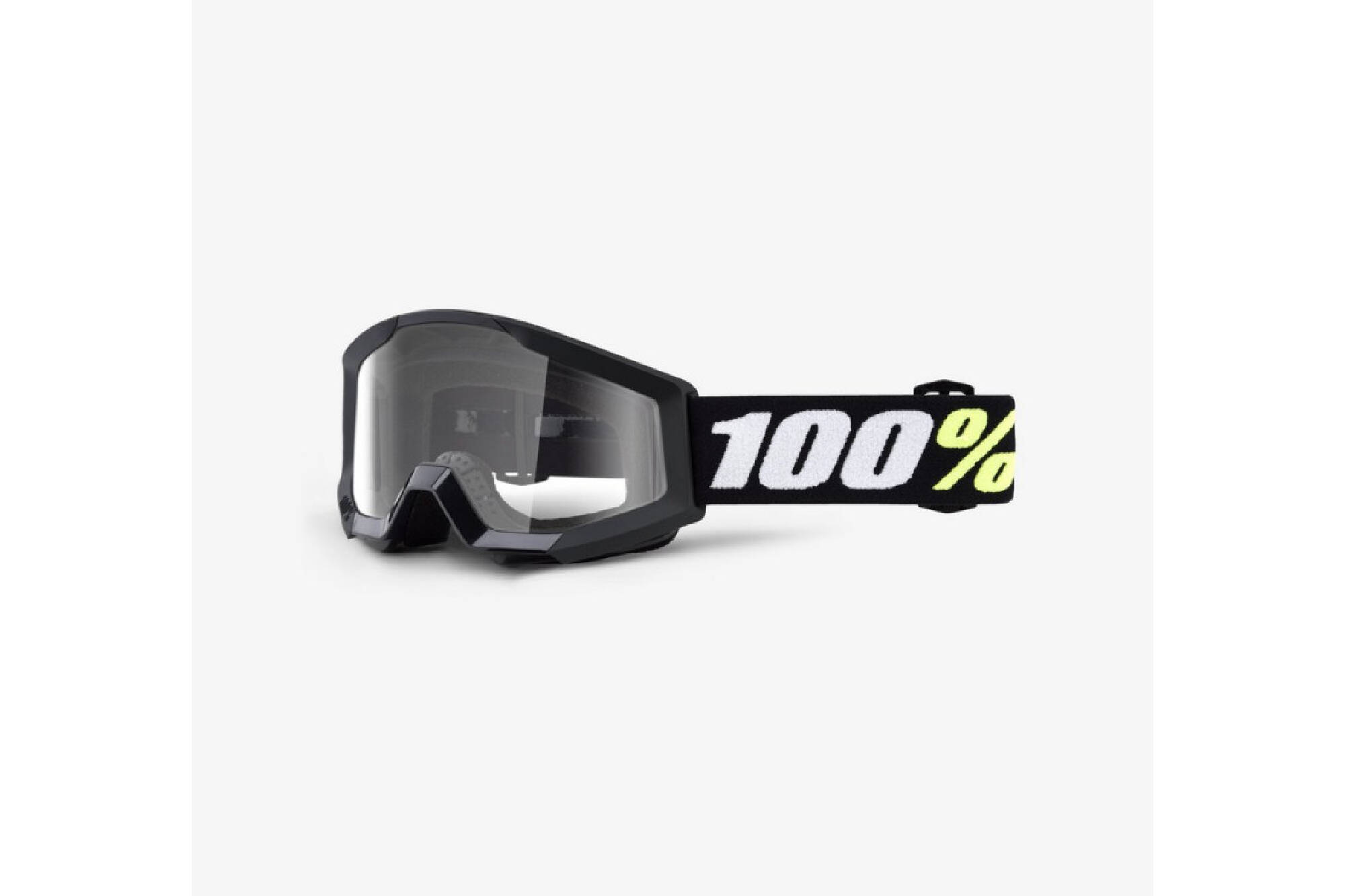 MASCHERA 100% STRATA MINI BLACK - LENTE CHIARA image cover number 0