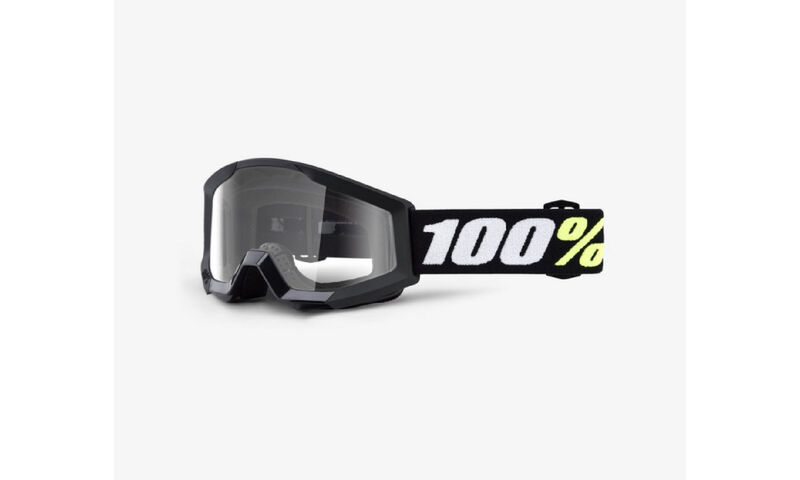 MASQUE 100% STRATA MINI BLACK - CLEAR LENS
