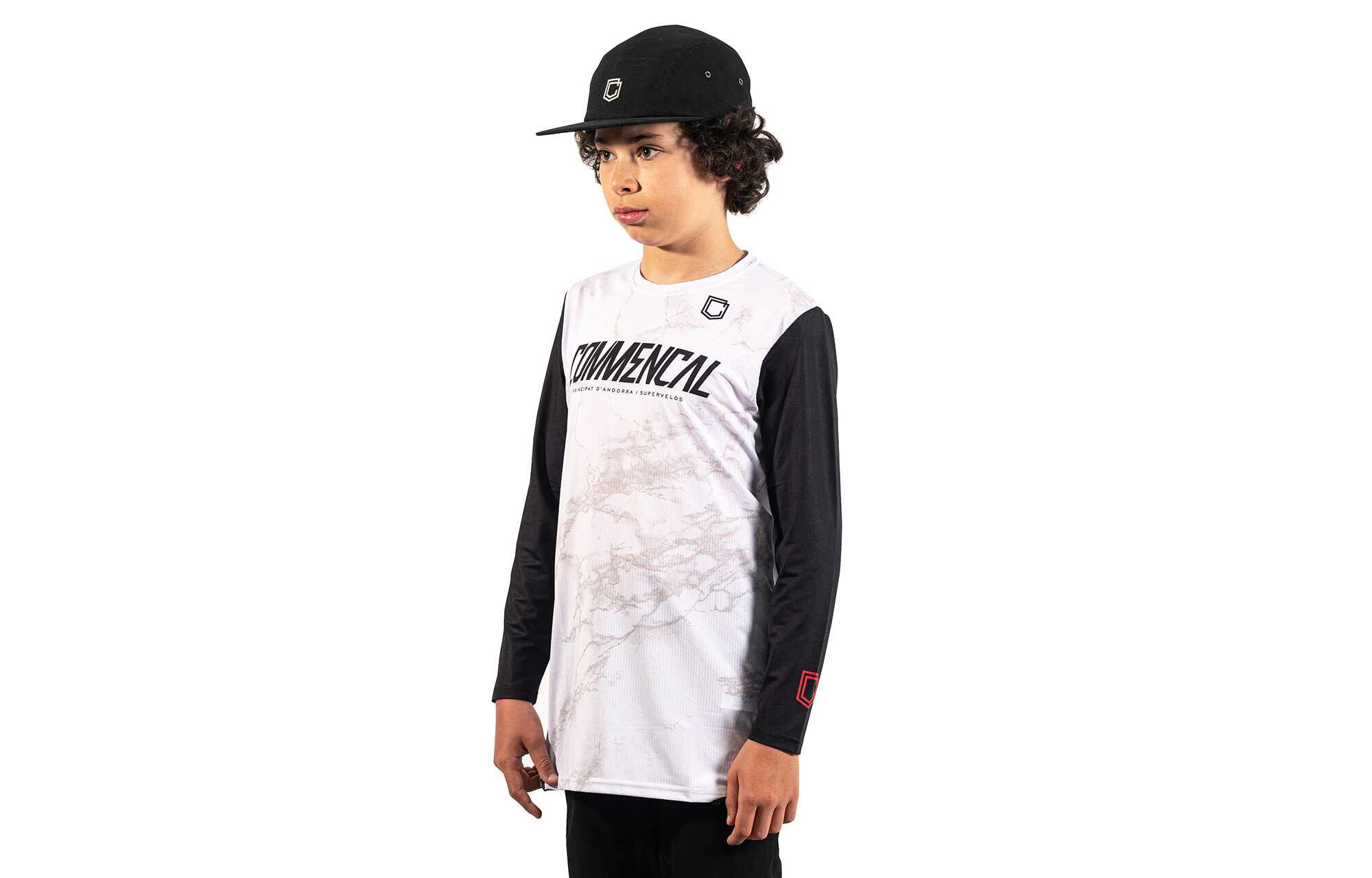 MAILLOT KID COMMENCAL AMAURY WHITE image large number 0