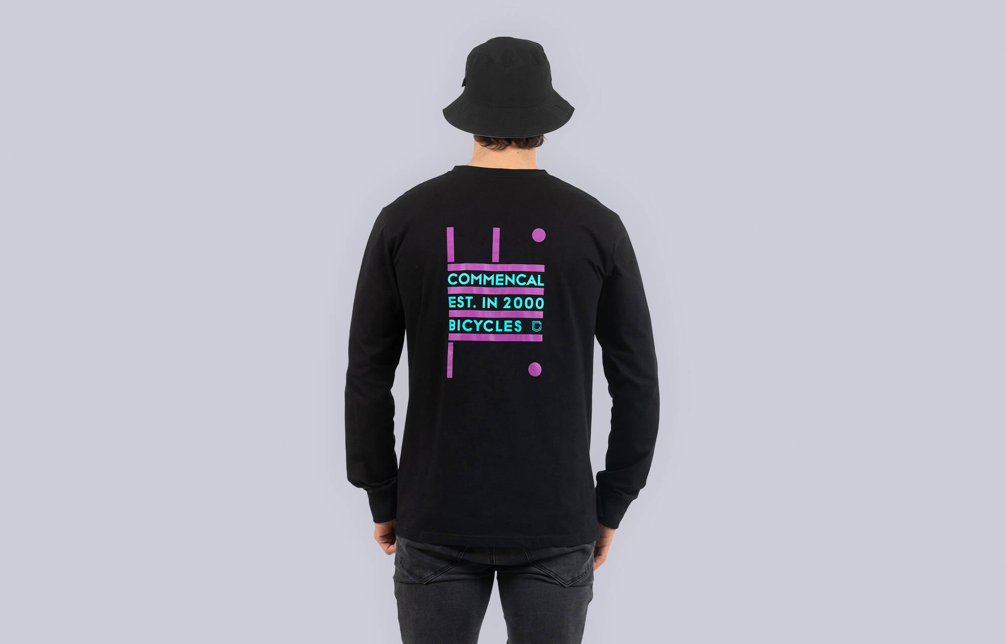 T-SHIRT COMMENCAL MANCHES LONGUES NEON BLACK image large number 0