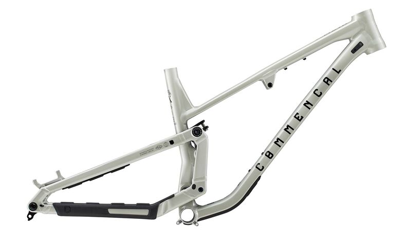 CADRE COMMENCAL META SX V5 CLEAR SILVER