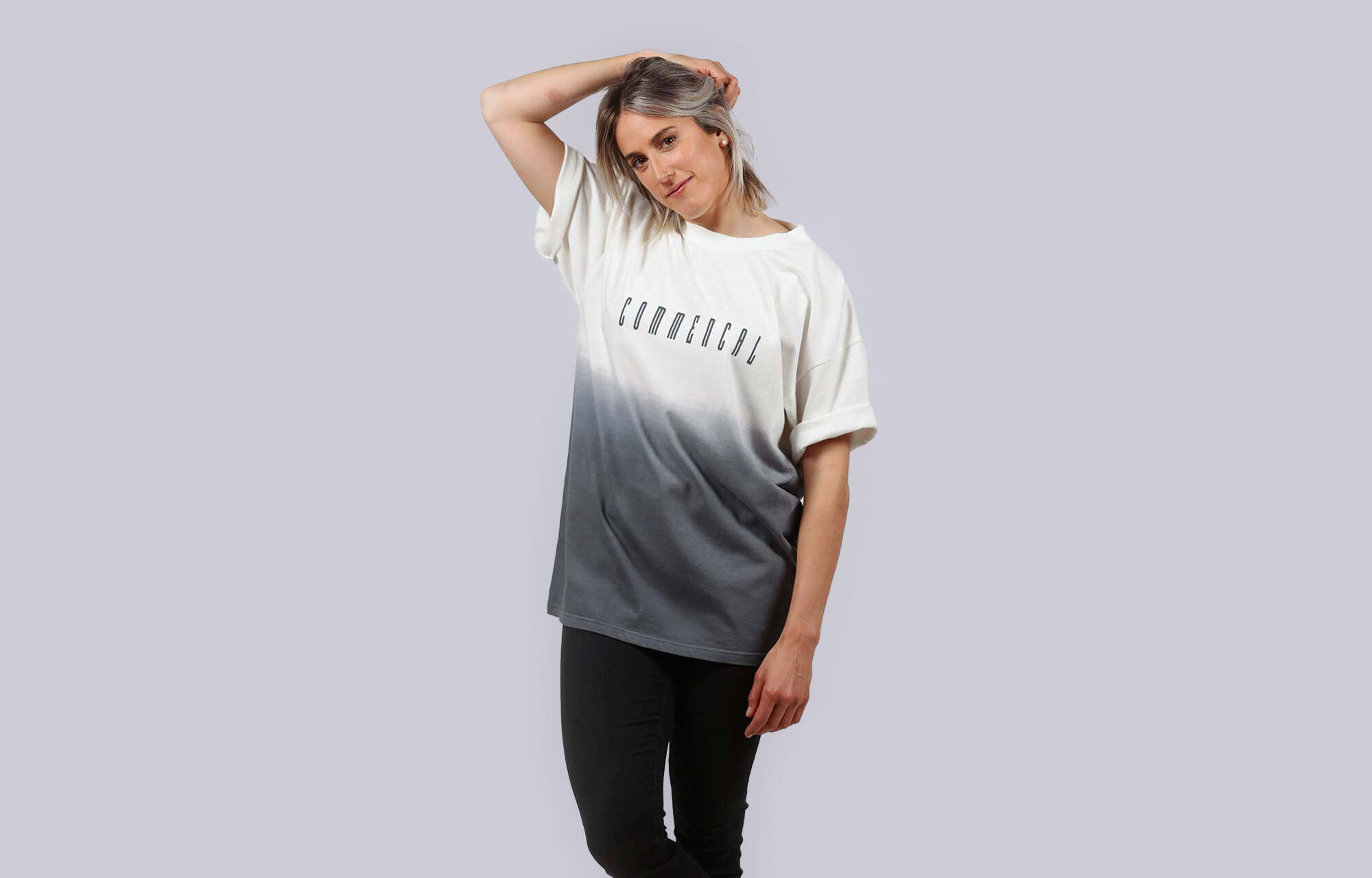 COMMENCAL BLEACHED T-SHIRT GREY image large number 1