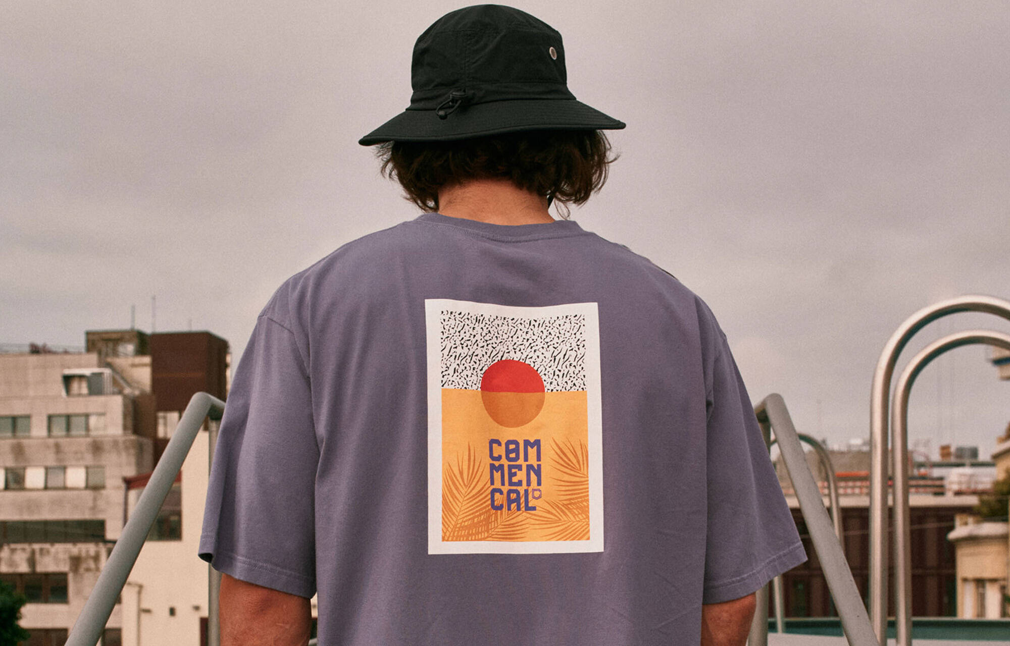 COMMENCAL LEICHTES T-SHIRT LOOSE FIT SUNSET GRAPE image large number 2