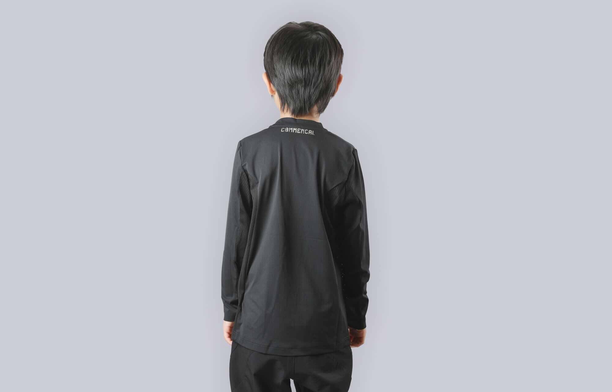 MAILLOT COMMENCAL LIGHTECH MANCHES LONGUES KIDS BLACK BASIC image large number 0