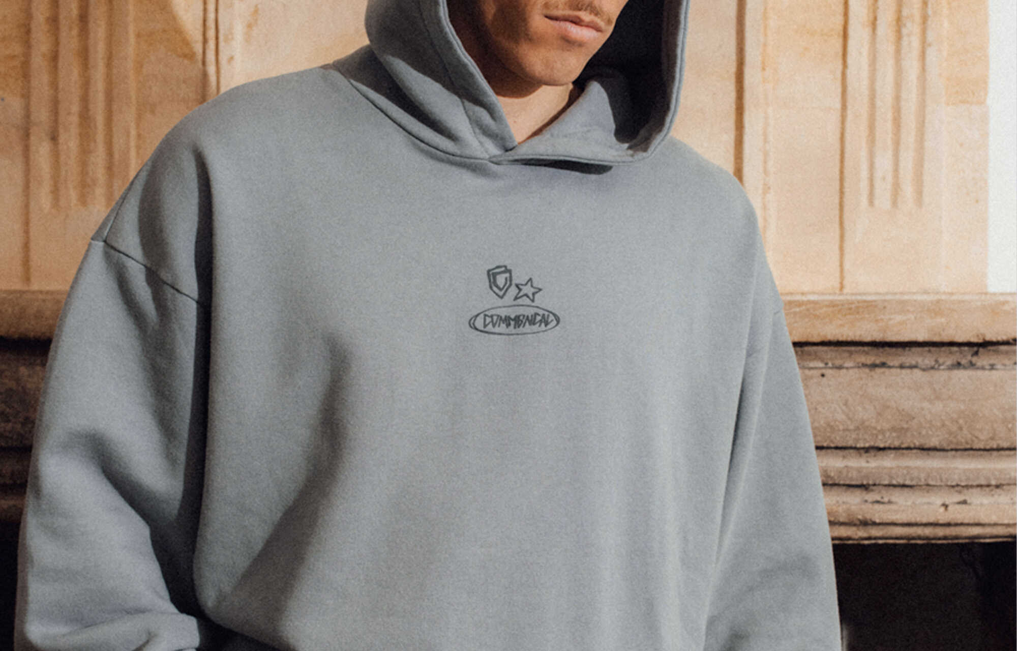 COMMENCAL LOGORAMA HOODIE GREY image large number 3