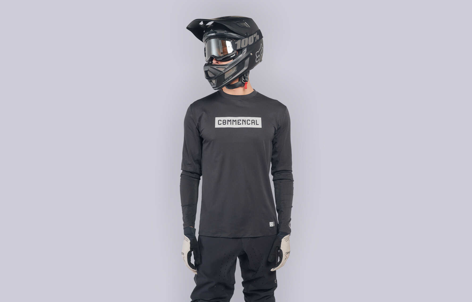COMMENCAL LANGARM TRIKOT LIGHTECH CORPORATE BLACK image cover number 0