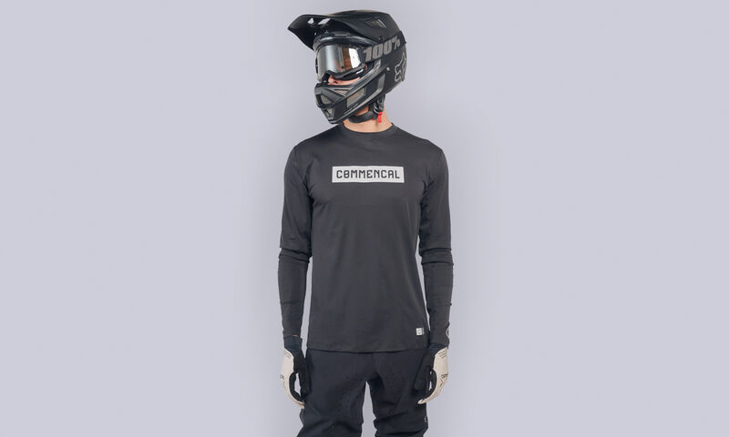 MAGLIA COMMENCAL LIGHTECH MANICHE LUNGHE CORPORATE BLACK