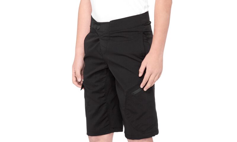 100% KIDS RIDECAMP SHORTS BLACK