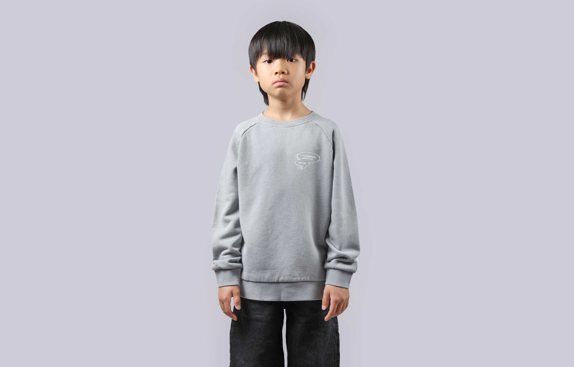 COMMENCAL KIDS CARTOON CREWNECK GREY image large number 0