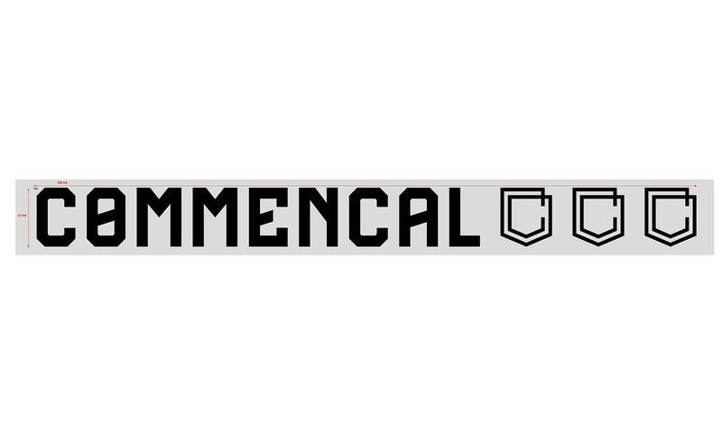 STICKER COMMENCAL BLACK GRAND COLLAGE EXTERIEUR