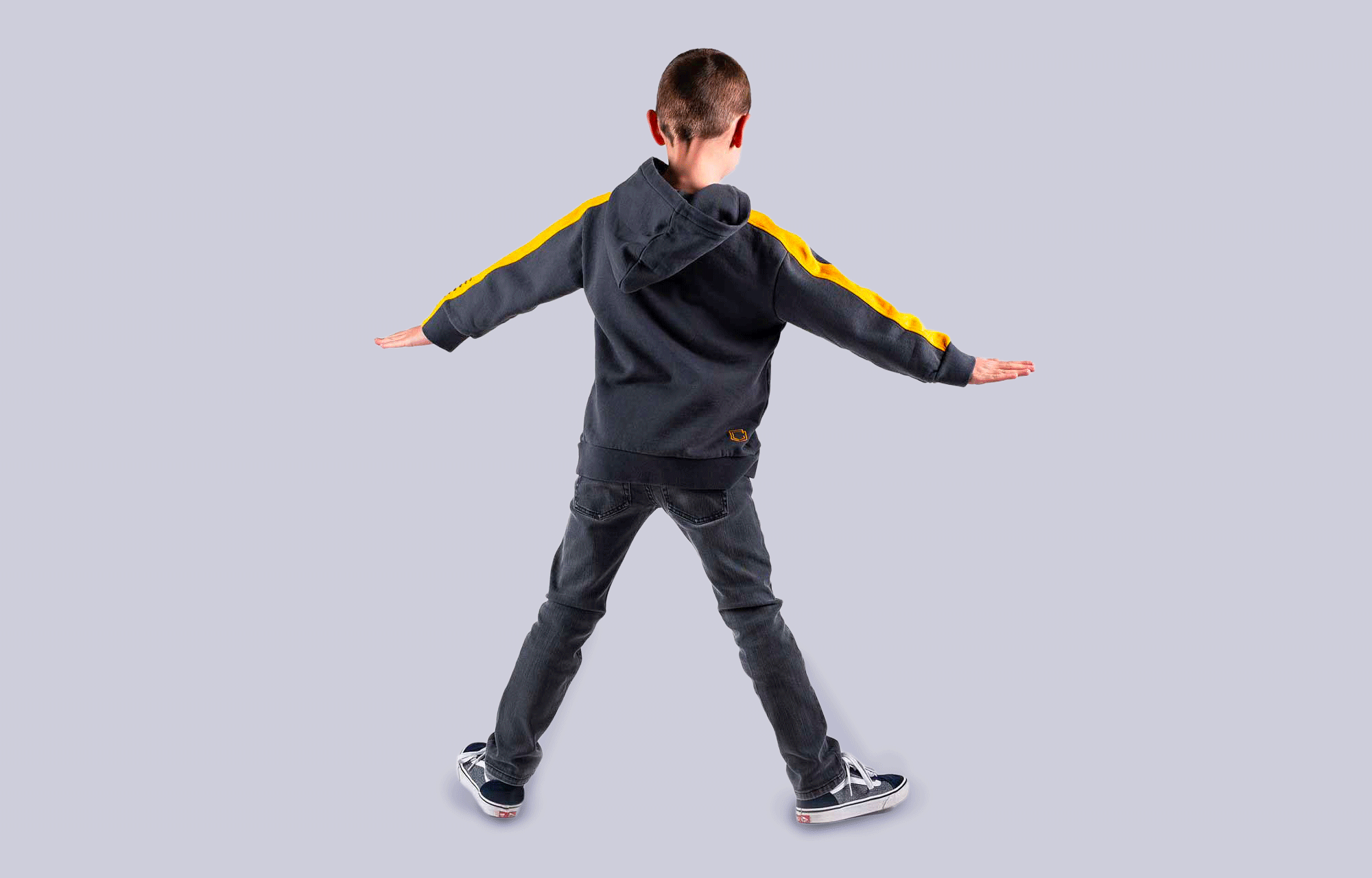 COMMENCAL KIDS STRIPES HOODIE ORANGE image large number 1