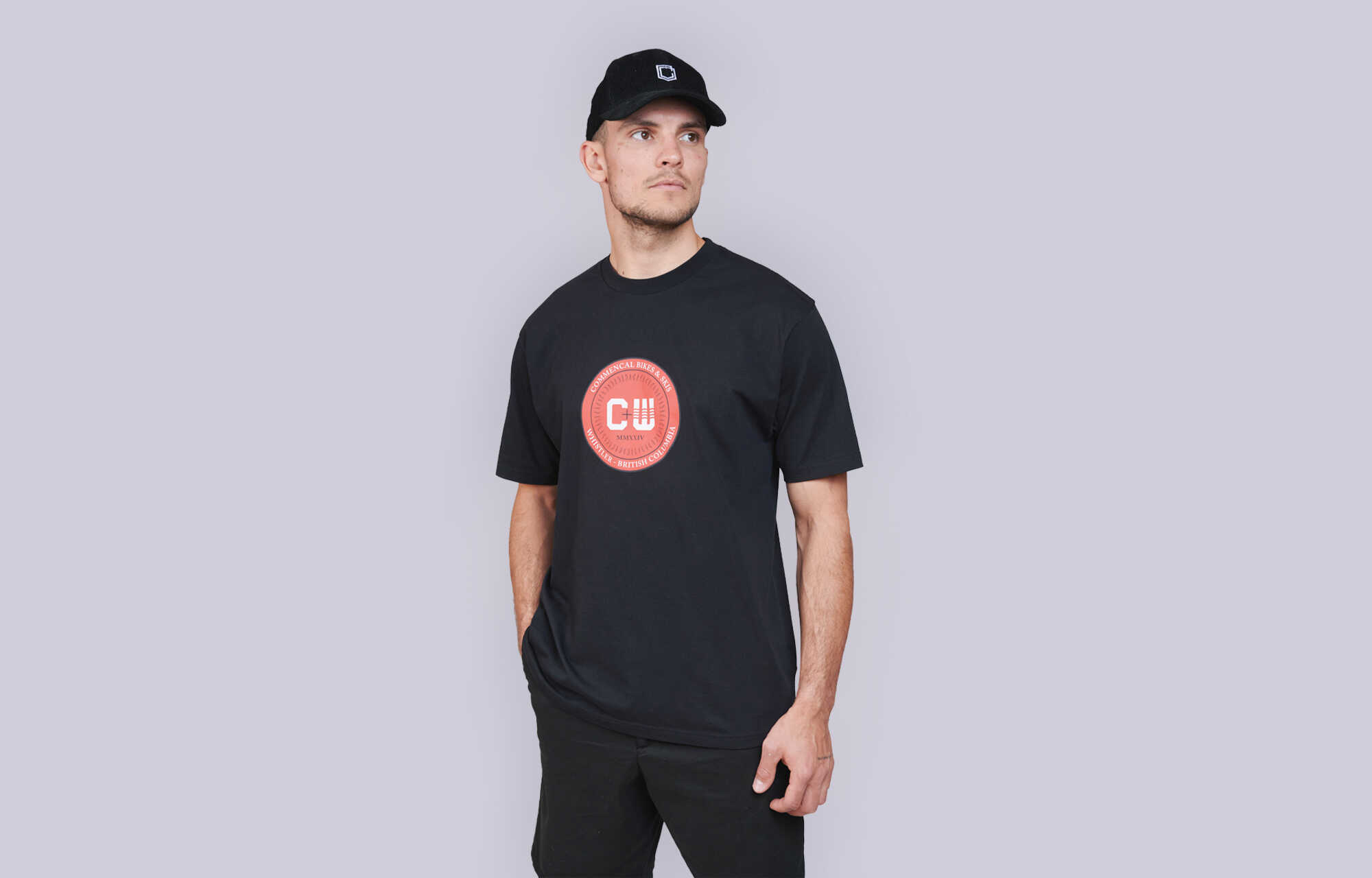 LOOSE FIT LIGHT COMMENCAL x WHISTLER T-SHIRT BLACK image cover number 0