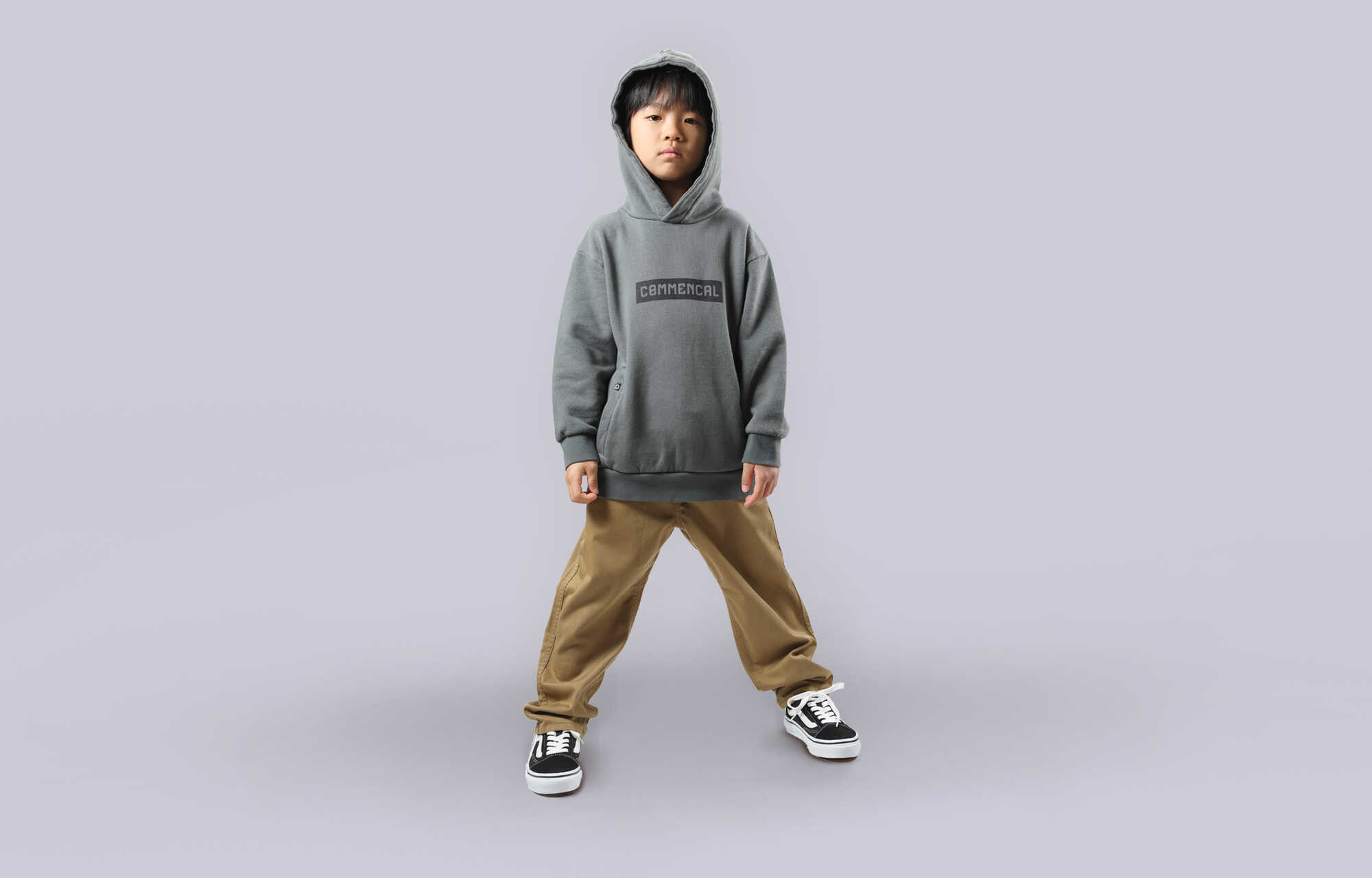 COMMENCAL KIDS CORPORATE HOODIE DARK GREY image large number 3