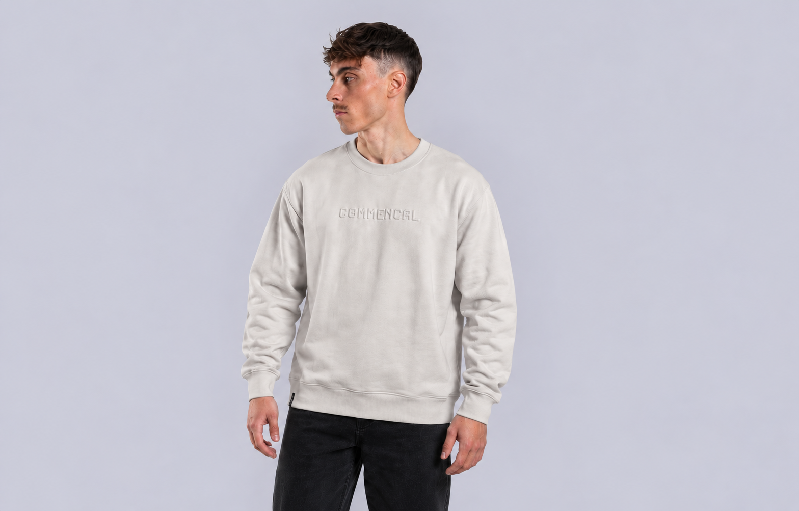 CREWNECK COMMENCAL LOOSE FIT WHISPER GREY image cover number 0