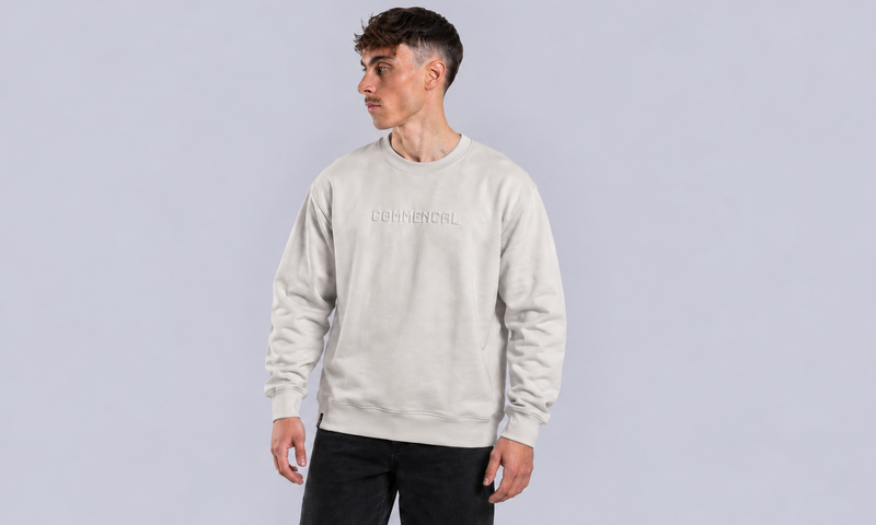 CREWNECK COMMENCAL LOOSE FIT WHISPER GREY