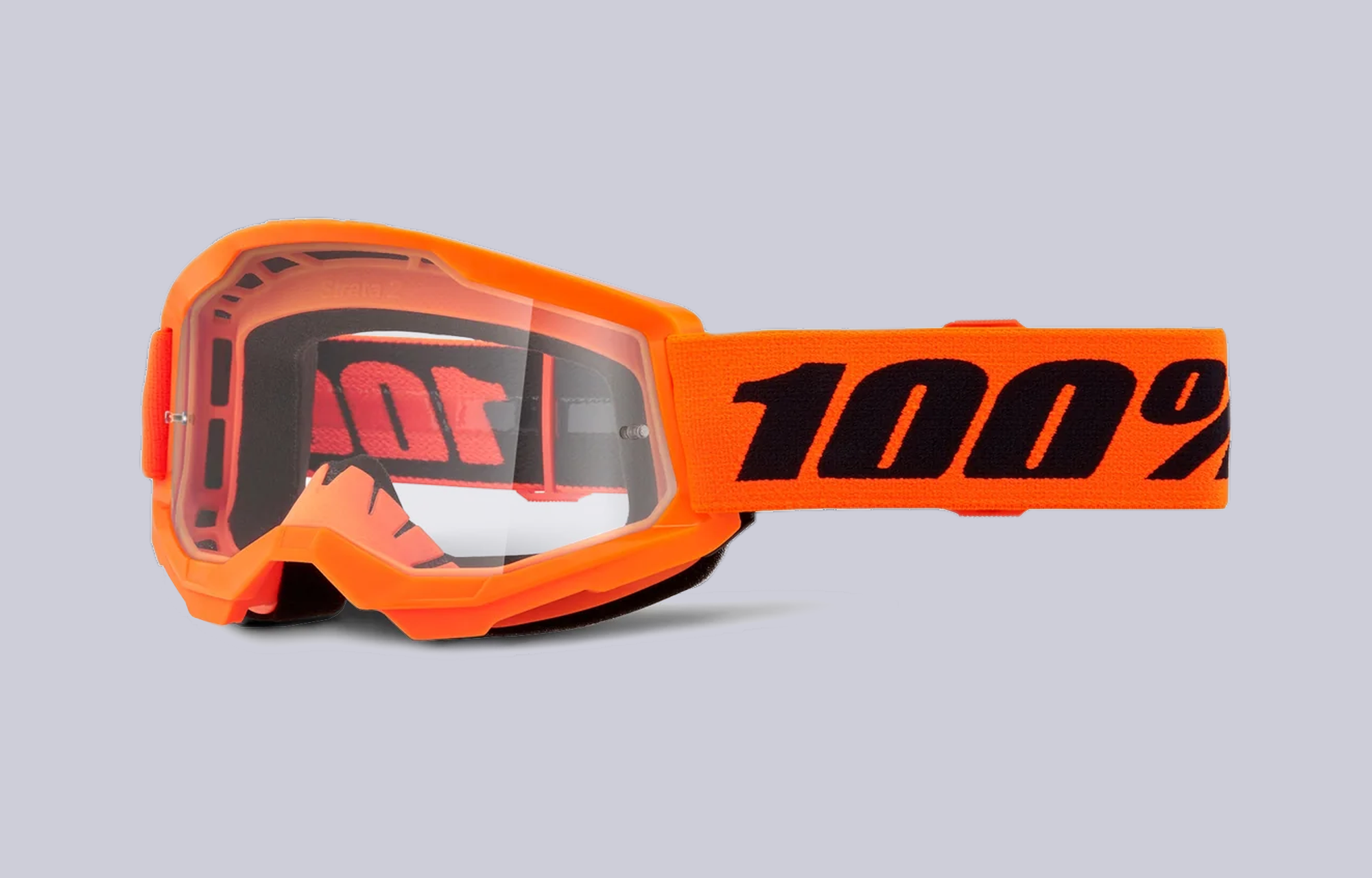 STRATA 2 YOUTH GOGGLES NEON ORANGE - CLEAR LENS image cover number 0