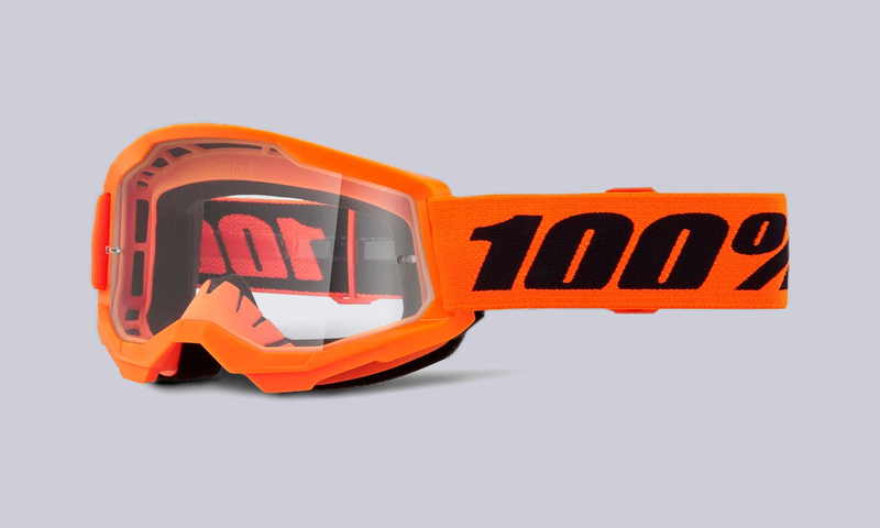 STRATA 2 YOUTH GOGGLES NEON ORANGE - CLEAR LENS