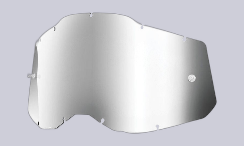 100% ERSATZSCHEIBE MIRROR SILVER F&Uuml;R ACCURI2 / RACECRAFT2 / STRATA2