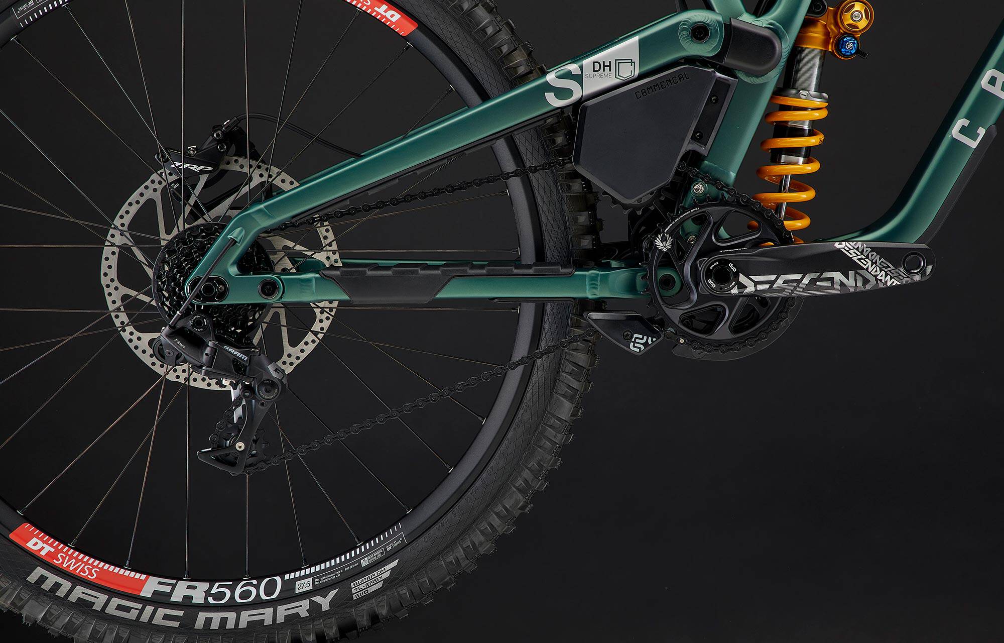 COMMENCAL SUPREME DH V5 OHLINS EDITION METALLIC GREEN image large number 4
