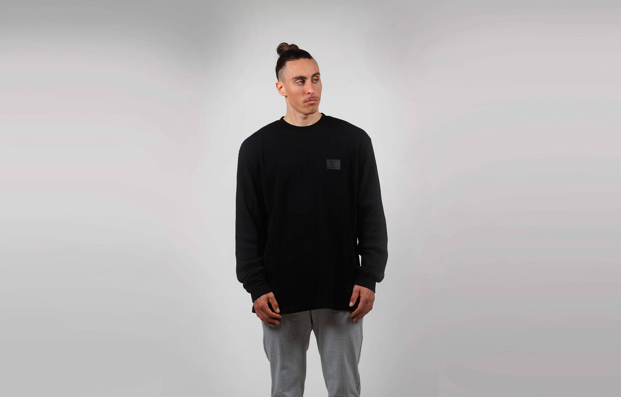 SWEATER COMMENCAL LOOSE FIT BLACK image cover number 0