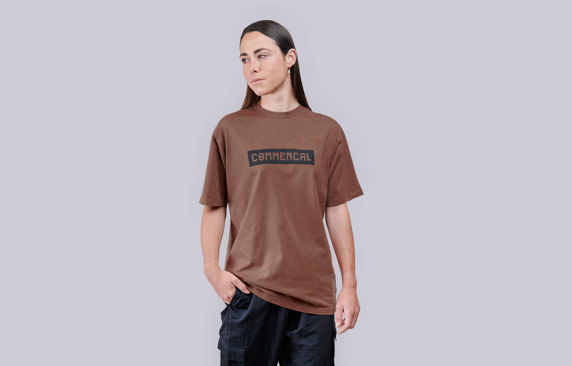 T-SHIRT COMMENCAL REGULAR FIT CORPORATE MOKA image large number 1